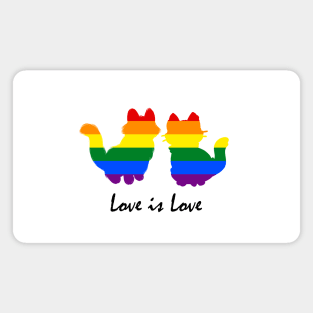 Love is Love - Cat Magnet